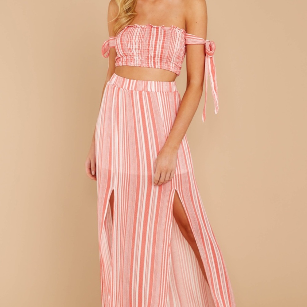 Striped two piece set